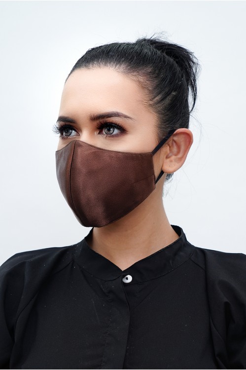 Ear Loop - Satin Silk Mask (Cocoa)