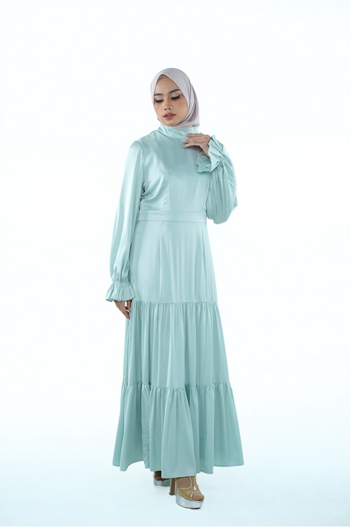 Ruffled Layered Maxi (Sage Green)