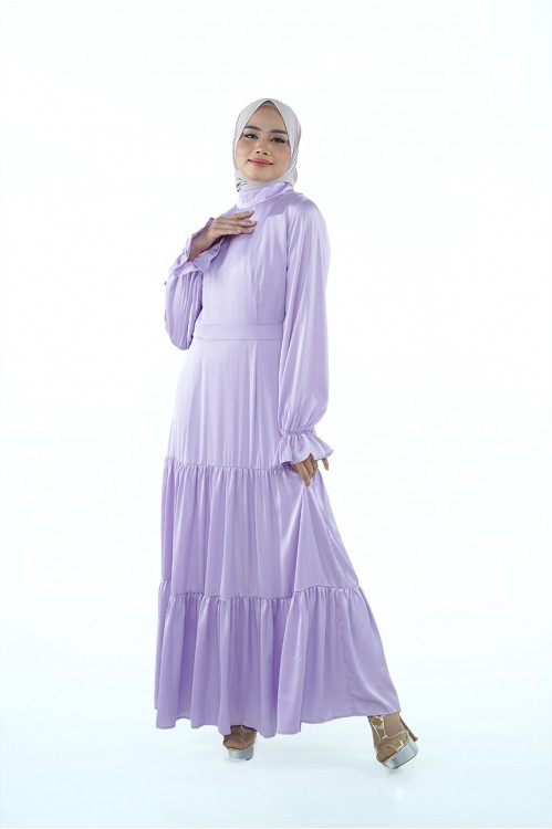 Ruffled Layered Maxi (Lilac)