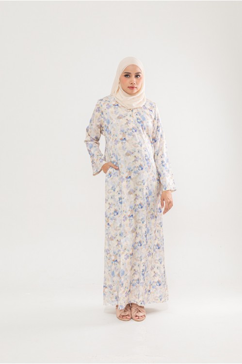 Pastel Paintbrush Jubah (Blue)