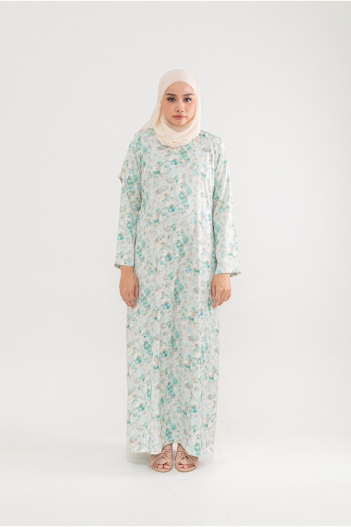 Pastel Paintbrush Jubah (Green)