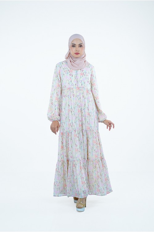 Sofia Tiered Maxi (Yellow)