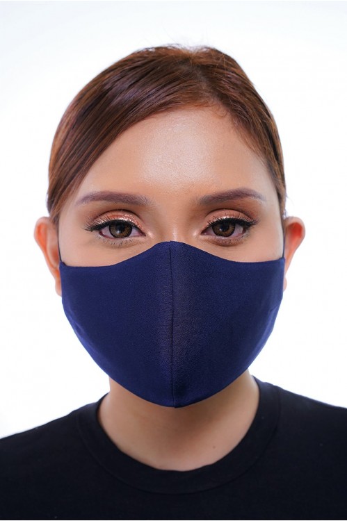 Ear Loop - Matte Cotton Mask (Navy)