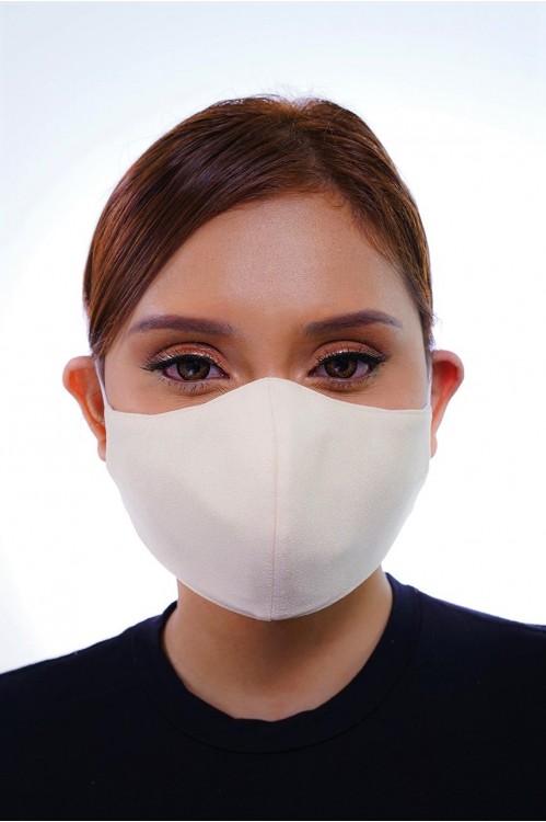 Ear Loop - Matte Cotton Mask (Beige)