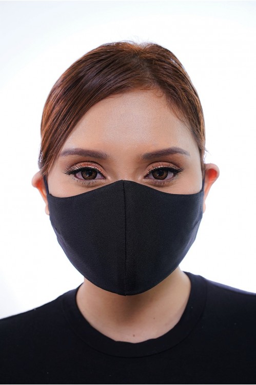 Ear Loop - Matte Cotton Mask (Black)