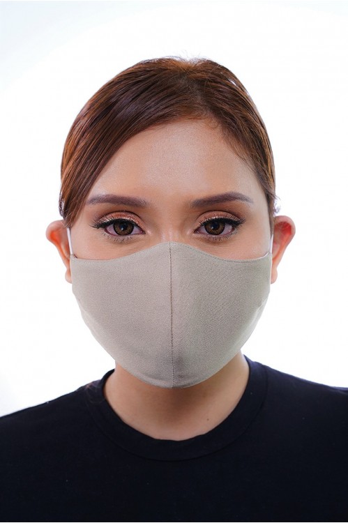 Ear Loop - Matte Cotton Mask (Khaki)