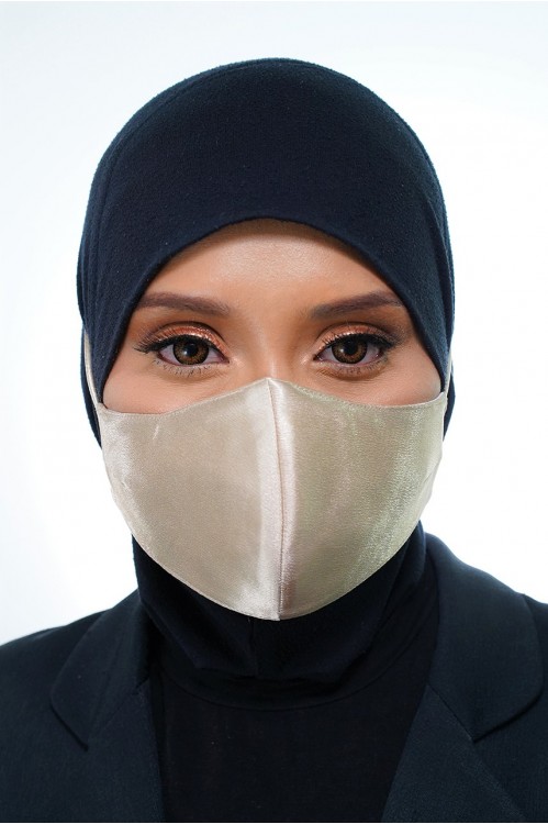 Tie Back - Satin Silk Mask (Gold)