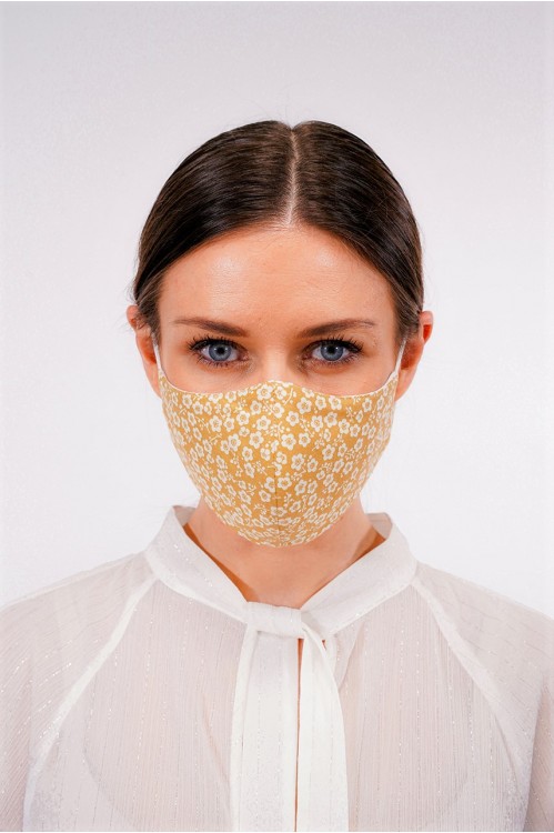 Ear Loop - Japanese Cotton Mask (Mustard)