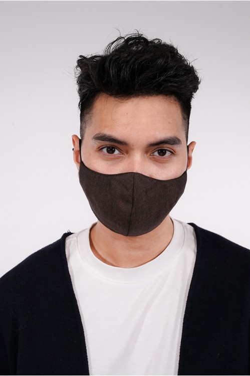 Men's - Gabardine Cotton Mask (Cocoa)