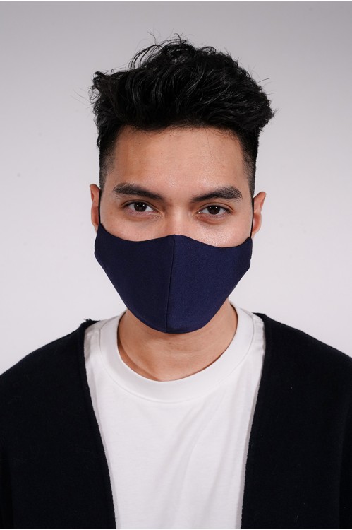 Men's - Matte Cotton Mask (Navy)