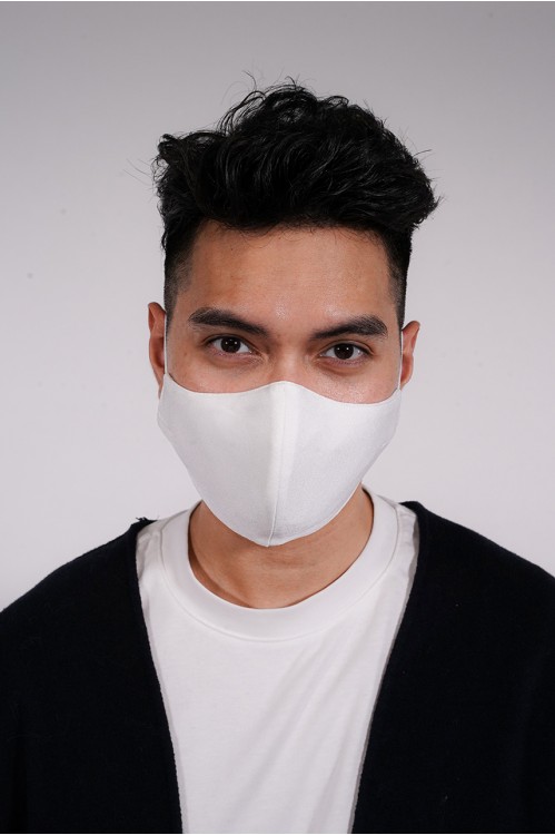 Men's - Matte Cotton Mask (White)