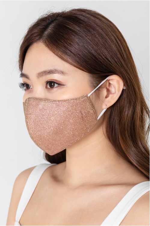 Ear Loop - Glitter Mask (Rose Gold)