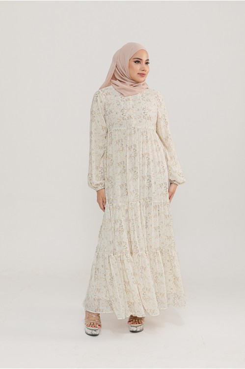 Diana Tiered Maxi (Ivory)