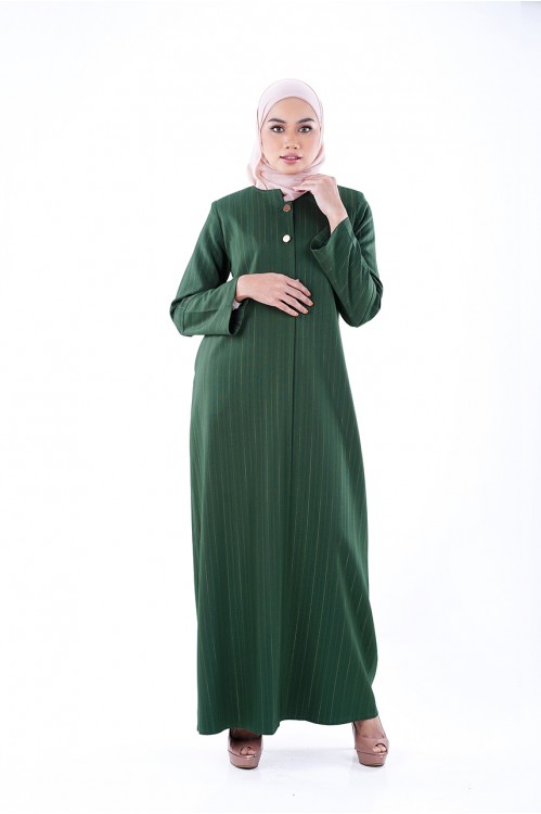 Gold Lined Jubah (Green)