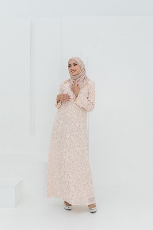 Peach Petals Jubah