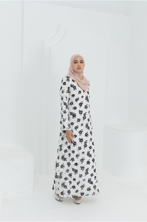 Opal Floral Jubah
