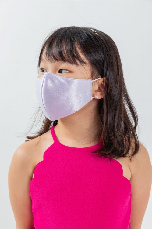 Kids - Silk Satin Mask (Lilac)