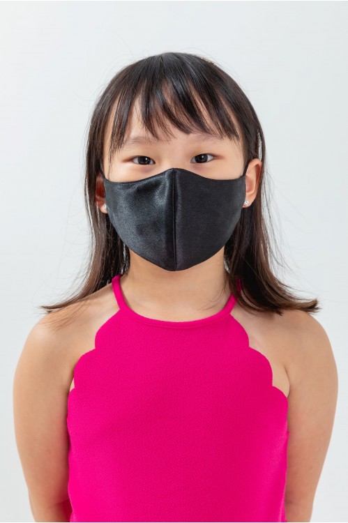 Kids - Silk Satin Mask (Black)