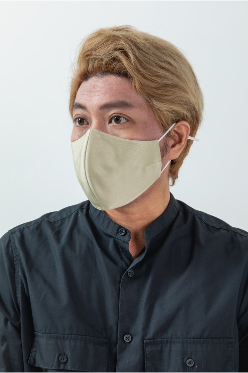 Men - Matte Cotton Mask (Light Olive)