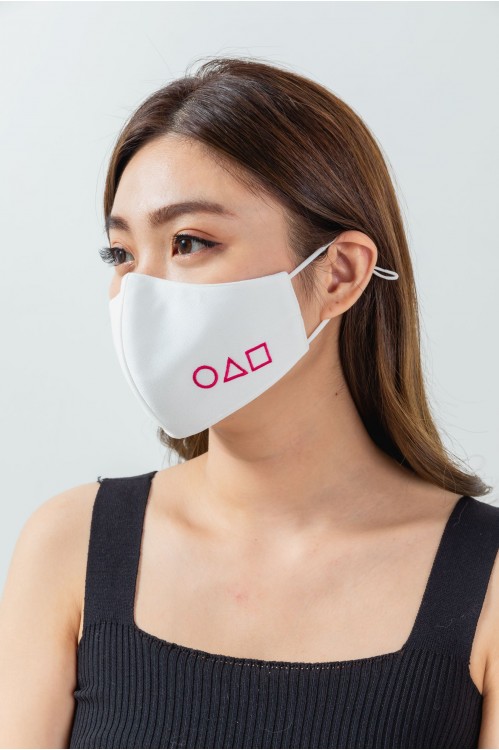 Ear Loop - Squid Game Mask (White)