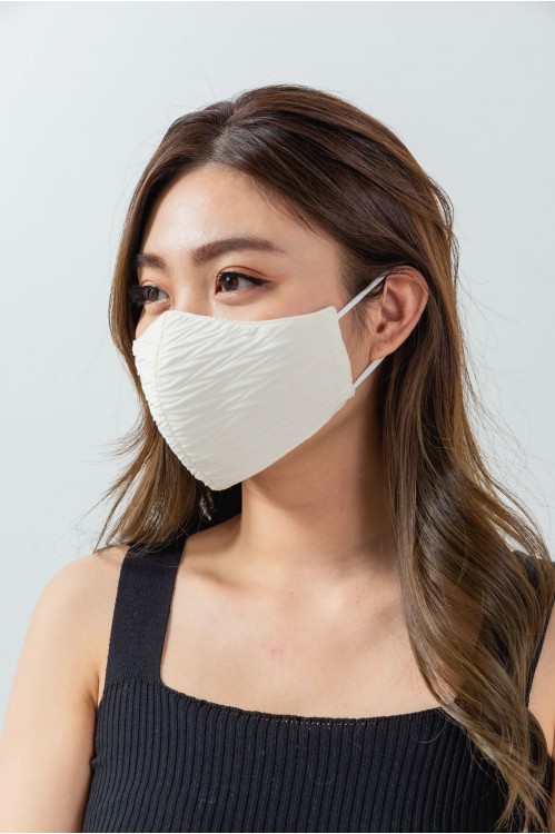 Ear Loop - Beige Crepe Mask