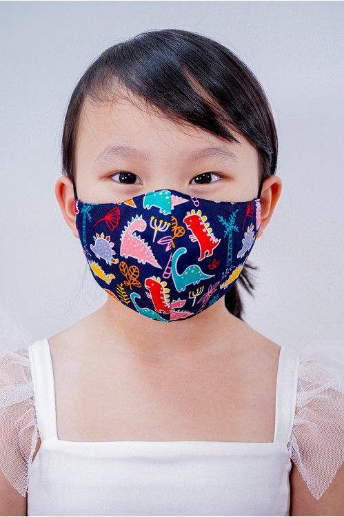 Kids - Dinosaur Mask (Navy)