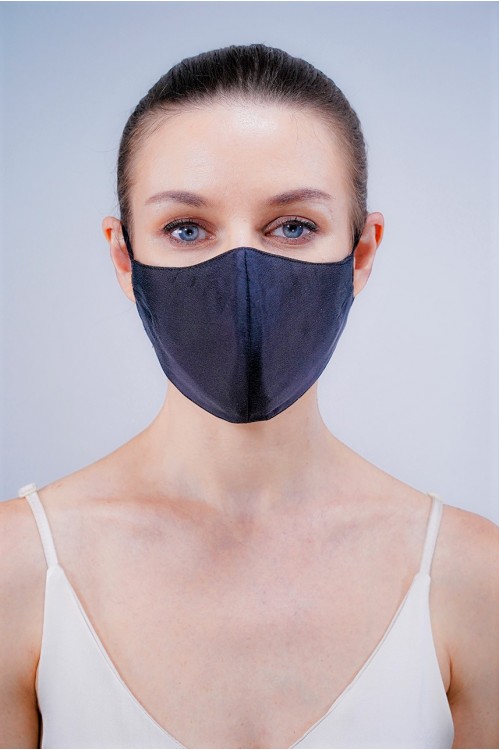 Ear Loop - Mulberry Silk Mask (Black)